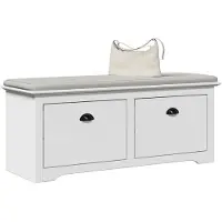 vidaXL Banc de couloir BODO blanc 114x40x45 cm
