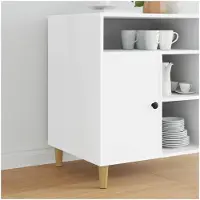 vidaXL Pieds de meuble, 2 pièces, marron, Ø 44 x 100 mm, bois d'eucalyptus massif