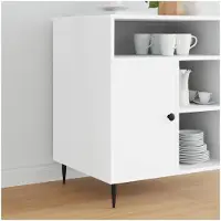 vidaXL Pieds de meuble, 2 pièces, noirs, diamètre 40 x 98 mm, en fer