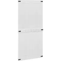 vidaXL Porte de grange , 100 x 210 cm, bois massif de pin, blanche