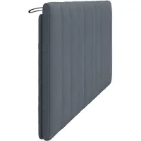 vidaXL Coussin de tête de lit "Hanko" gris foncé 180 cm velours