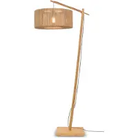 Good&Mojo - Lampadaire Iguazu - Bambou/Jute - 73x50x176cm pour salon, chambre à coucher
