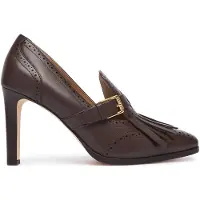 Ralph Lauren Escarpins à plateforme 'COLLEEN' chocolat