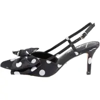 Lipsy Escarpins à bride arrière noir / blanc