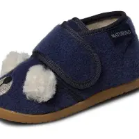 Naturino Pantoufle 'BIDAIM' bleu foncé / blanc cassé