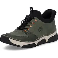Rieker Bottines à lacets kaki / orange / noir