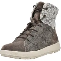 Think! Bottines à lacets beige foncé / blanc