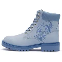 Ed Hardy Bottines à lacets 'Dancing Dragon' bleu / bleu clair