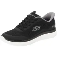 SKECHERS Baskets basses 'SUMMITS - LEYTER' gris clair / noir