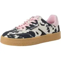 Tamaris Baskets basses rose / noir / blanc