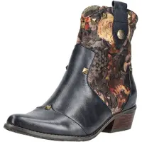 LAURA VITA Bottines anthracite / mélange de couleurs