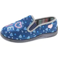 Beppi Pantoufle 'Indoor Shoe' bleu