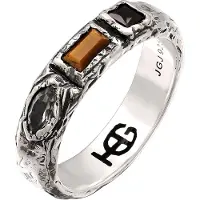 Haze&Glory Bague 'Trio Jewels' argent