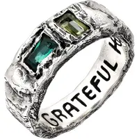 Haze&Glory Bague 'Grateful' argent
