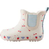 Next Bottes en caoutchouc crème / bleu clair / rouge foncé