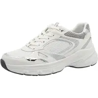 Tamaris Baskets basses gris / argent / blanc