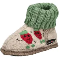 Haflinger Pantoufle beige / mélange de couleurs