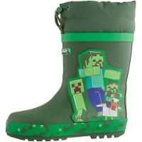 Next Bottes en caoutchouc 'Minecraft' bleu marine / vert gazon / vert clair / vert foncé
