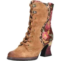 LAURA VITA Bottines à lacets noisette / mélange de couleurs