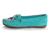 Minnetonka Mocassin 'Moosehide Kilty' turquoise