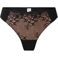 Lingadore String marron / noir