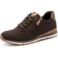 Marco Tozzi Baskets basses 'Sneakers Laag' brun foncé