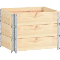 vidaXL Rehausses de palettes 3 pcs. 60x80 cm pin massif