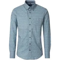 Casamoda Chemise à Imprimé Bleu Et Vert