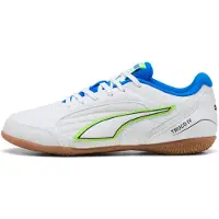Puma Chaussures de foot Truco IV "White-Green Glare-Ultra Blue-Black" pour Enfant