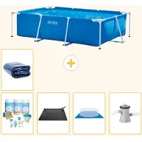 Intex Piscine rectangulaire hors sol - 260x160x65 cm - Composée de 6 pièces - Modèle S20034