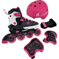 KRF Patins à Roues Alignées Pour Enfants D Soft Sft-03+protections+helmet