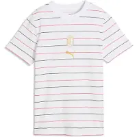 Puma Ac Milan Culture Aop Junior Short Sleeve T-shirt Blanc 9-10 Years Garçon