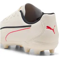 Puma KING 20 PLAY FG/AG, chaussures de football pour jeunes, couleur : amande/noir, pointure : 35 EU