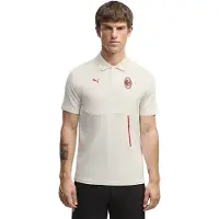 Puma Ac Milan 26/27 Tech Short Sleeve Polo Beige S Homme