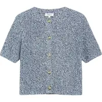 s.Oliver Cardigan bleu foncé / blanc cassé