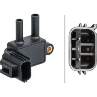 Hella Capteur de pression des gaz d'échappement 6PP009 409-601