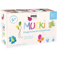 Kreul Mucki Ensemble de peinture au doigt 6 x 50 ml