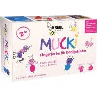 Kreul Mucki Ensemble de peinture au doigt 6 x 50 ml