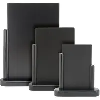 Securit Ardoise de table elegant A4 noir