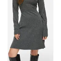 Vila Robes en maille 'VIKerry' gris chiné