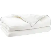 vidaXL Couverture de lit TRIER, 140x220 cm, été, 140 GSM, blanche, hypoallergénique