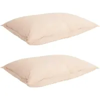 vidaXL Ensemble de draps , 2 pièces, 260 x 240 cm, pour toutes les saisons, couleur beige