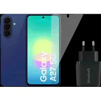 Samsung Galaxy A27 128 Go Bleu 5G + Pack d'Accessoires de Base