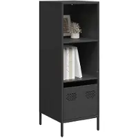 vidaXL Highboard noir 35x39x103,5 cm acier