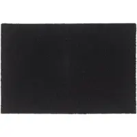 vidaXL Tapis de porte noir 60x90 cm fibre de coco touffeté