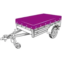 vidaXL Filet pour remorque vert 2x3,5 m PEHD