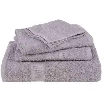 vidaXL Serviettes de sauna 2 pcs gris 80x200 cm 360 g/m² 100% coton