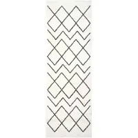 vidaXL Tapis de Cuisine Blanc 180 x 60 cm Velours