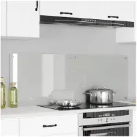 vidaXL : 2 panneaux de protection pour cuisine, transparents, 70 x 50 cm, en verre trempé