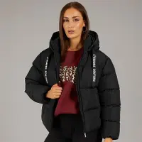 L'amore Couture Femme Rhode Island Doudoune Courte Noir